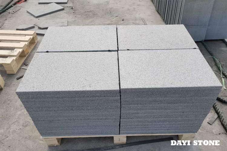Paving Dark Grey Granite G654-5 Top flamed bevelled 2mm others sawn 40x60x3cm